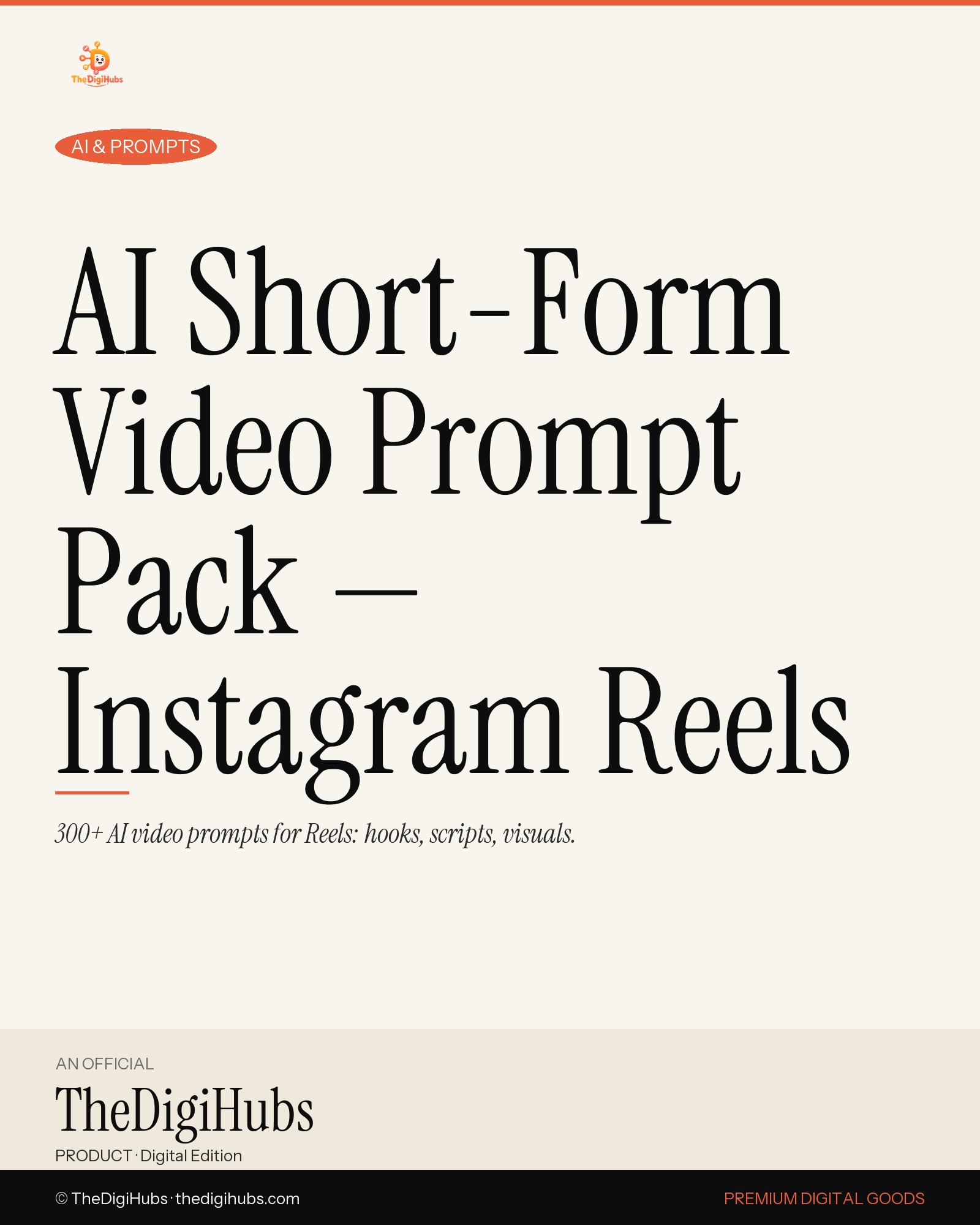 AI Short-Form Video Prompt Pack — Instagram Reels
